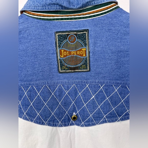 Vintage Joe Perot Western long sleeve button down shirt size Large Ranch Rodeo - Picture 9 of 11